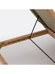 La Redoute Intérieurs Pink Briana Sun Lounger in Acacia and Woven Resin - Image 3 of 6