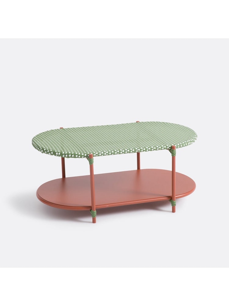 La Redoute Intérieurs Red Green White Matu 2-Tier Garden Coffee Table - Image 2 of 6 La Redoute Intérieurs Red Green White Matu 2-Tier Garden Coffee Table - Image 2 of 6