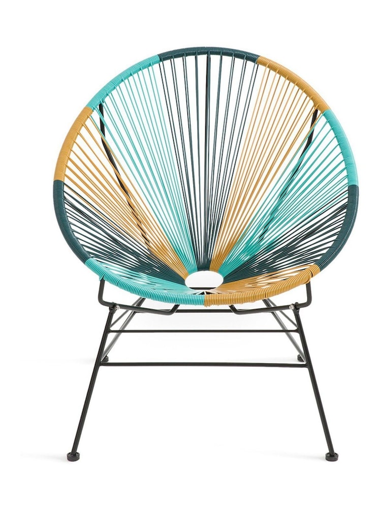 La Redoute Intérieurs Green Selya Woven Resin Garden Armchair - Image 1 of 5 La Redoute Intérieurs Green Selya Woven Resin Garden Armchair - Image 1 of 5