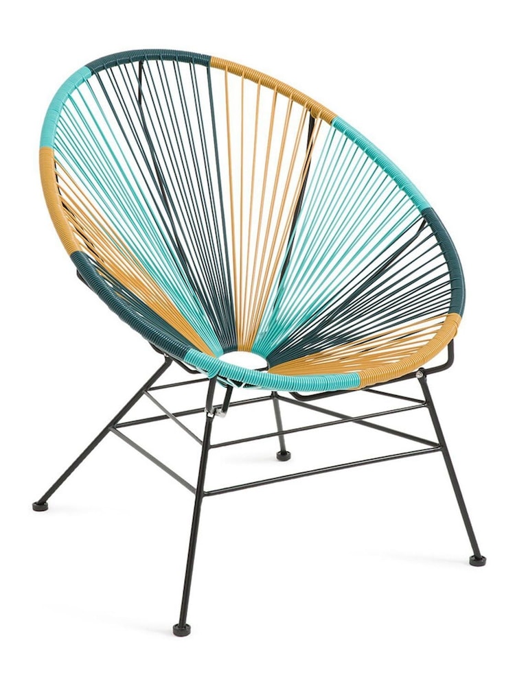 La Redoute Intérieurs Green Selya Woven Resin Garden Armchair - Image 2 of 5 La Redoute Intérieurs Green Selya Woven Resin Garden Armchair - Image 2 of 5