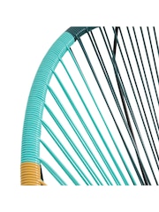 La Redoute Intérieurs Green Selya Woven Resin Garden Armchair - Image 3 of 5