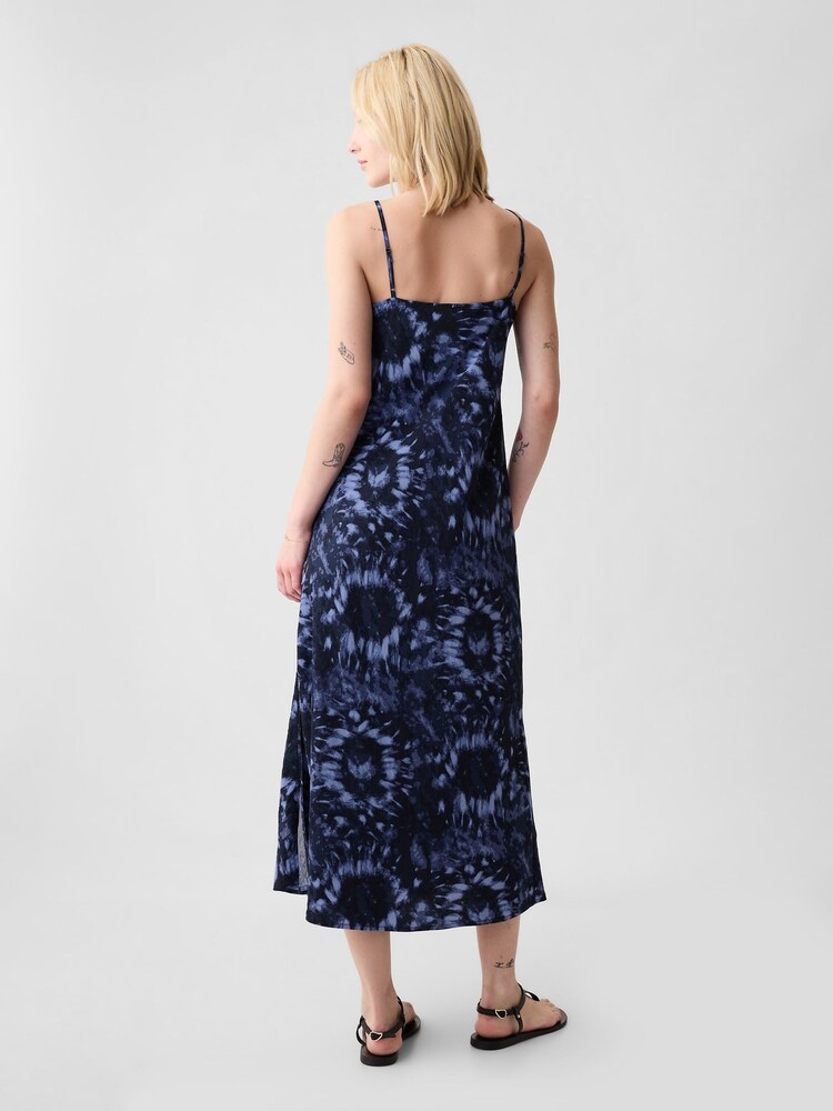 Gap Blue Slip Midi Dress - Image 2 of 5 Gap Blue Slip Midi Dress - Image 2 of 5