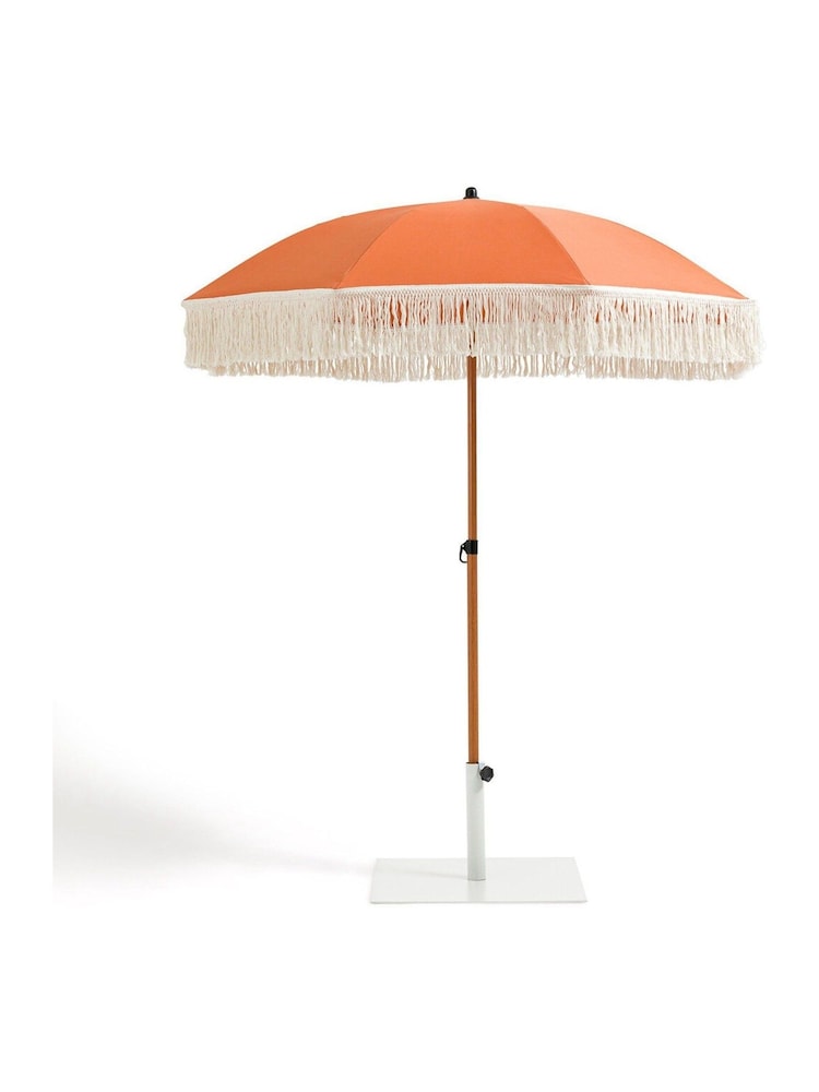 La Redoute Intérieurs Ochre Biara Fringed Parasol Garden Umbrella - Image 2 of 6