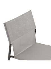 La Redoute Intérieurs Set of 2 Pearl Grey Zory Aluminium Garden Chairs - Image 2 of 5