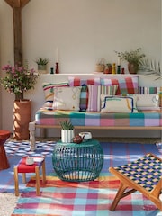 La Redoute Intérieurs Green Kamila 60cm Diameter Woven Resin Garden Coffee Table - Image 1 of 6