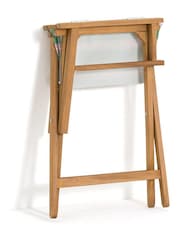 La Redoute Intérieurs Yellow Stripe Veniza Acacia & Canvas Directors Chair - Image 2 of 5