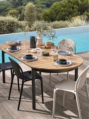 La Redoute Intérieurs Set of 2 Black Polypropylene Brooklyn Garden Chairs - Image 1 of 5