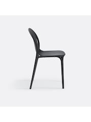 La Redoute Intérieurs Set of 2 Black Polypropylene Brooklyn Garden Chairs - Image 3 of 5