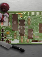 Jeray Clear and Green Motherboard Chopping Board - Image 3 of 3
