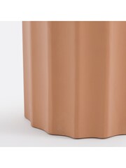 La Redoute Intérieurs Terracotta Mannila Cement Fibre Garden Side Table - Image 4 of 5