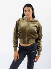 Juicy Couture Green Rydell Bomber Jacket - Image 1 of 4