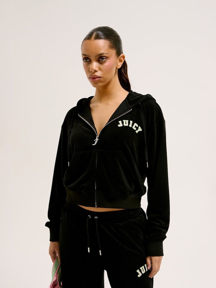 Juicy Couture Black Nala Collegiate Hoodie - Image 3 of 4