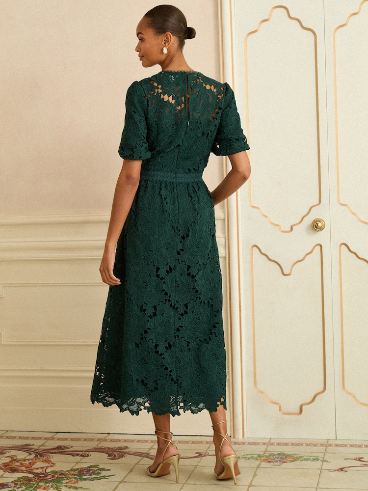 green lace midi dress with sleeves Berylove Women Dark Green Homecoming Dress Off The Shoulder Satin Keyhold Bodycon Cocktail Dress, Dark Green / US26W main image 0