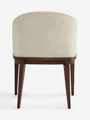 Laura Ashley Hundon Chenille Natural Barcombe Arm Carver Dining Chair - Image 7 of 7