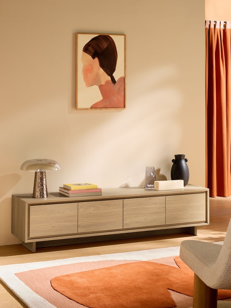 MADE.COM Oak Effect Kaci Up to 70 inch Up to 50 Inch TV Unit - Image 1 of 6 MADE.COM Oak Effect Kaci Up to 70 inch Up to 50 Inch TV Unit - Image 1 of 6