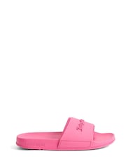 Juicy Couture Pink Embossed Sliders - Image 2 of 3