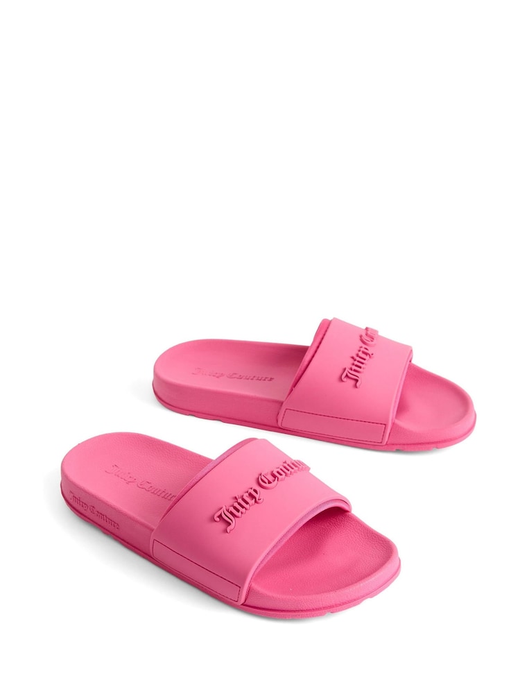 Rosa - Juicy Couture Embossed Sliders - Imagen 3 de 3 Rosa - Juicy Couture Embossed Sliders - Imagen 3 de 3