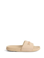 Juicy Couture Natural Embossed Sliders - Image 1 of 3
