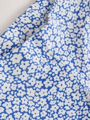 Imprimeu albastru cu floricele - Bluze tip bustieră Colanți (3mths-7yri) - Imaginea 3 din 4