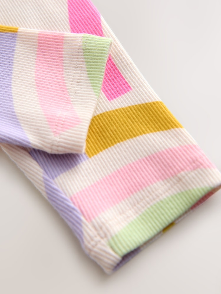 Ecru White Ribbed Leggings (3mths-7yrs) - Image 8 of 8 Ecru White Ribbed Leggings (3mths-7yrs) - Image 8 of 8