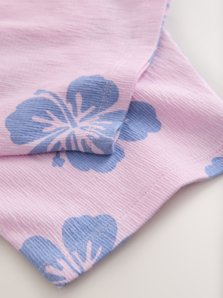 Lilac Purple Flower Barrel Leg Trousers (3mths-7yrs) - Image 4 of 4 Lilac Purple Flower Barrel Leg Trousers (3mths-7yrs) - Image 4 of 4