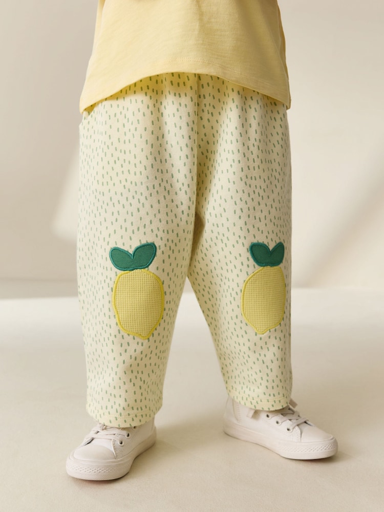 أصفر ليمون - Embellished Barrel Trousers (3mths-7yrs) - صورة 1 من 3 أصفر ليمون - Embellished Barrel Trousers (3mths-7yrs) - صورة 1 من 3