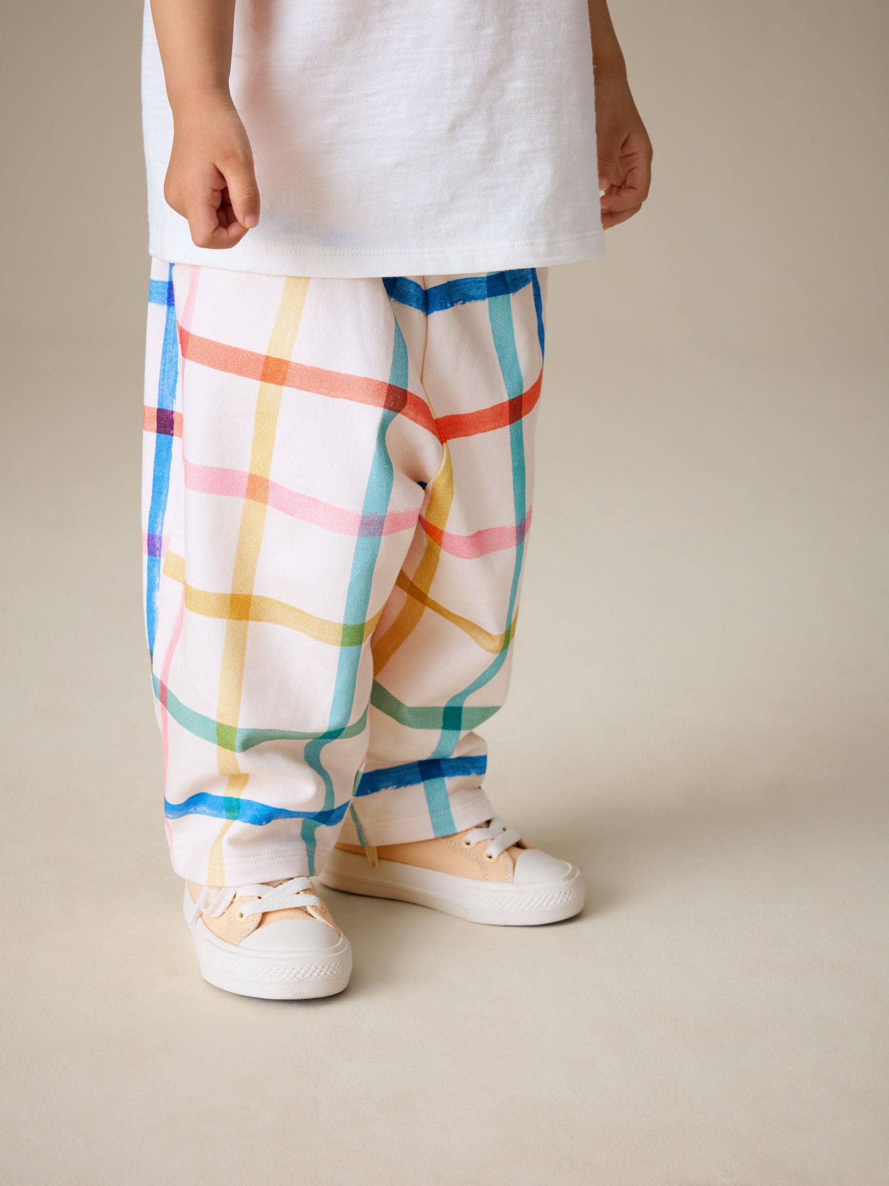 Rainbow Check - Barrel Leg Trousers (3mths-7yrs)