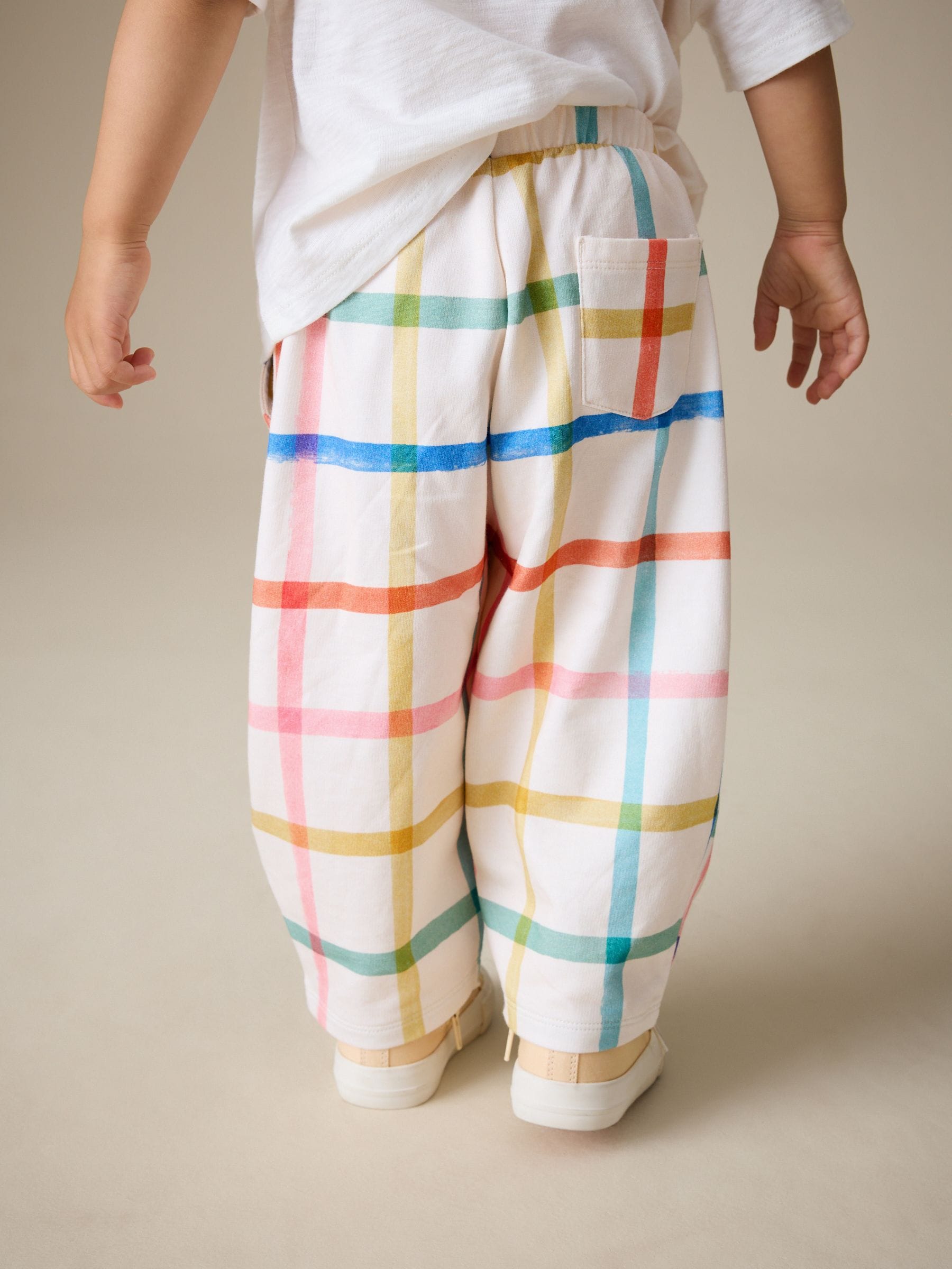 Buy Rainbow Check Barrel Leg Trousers (3mths-7yrs) from Next USA