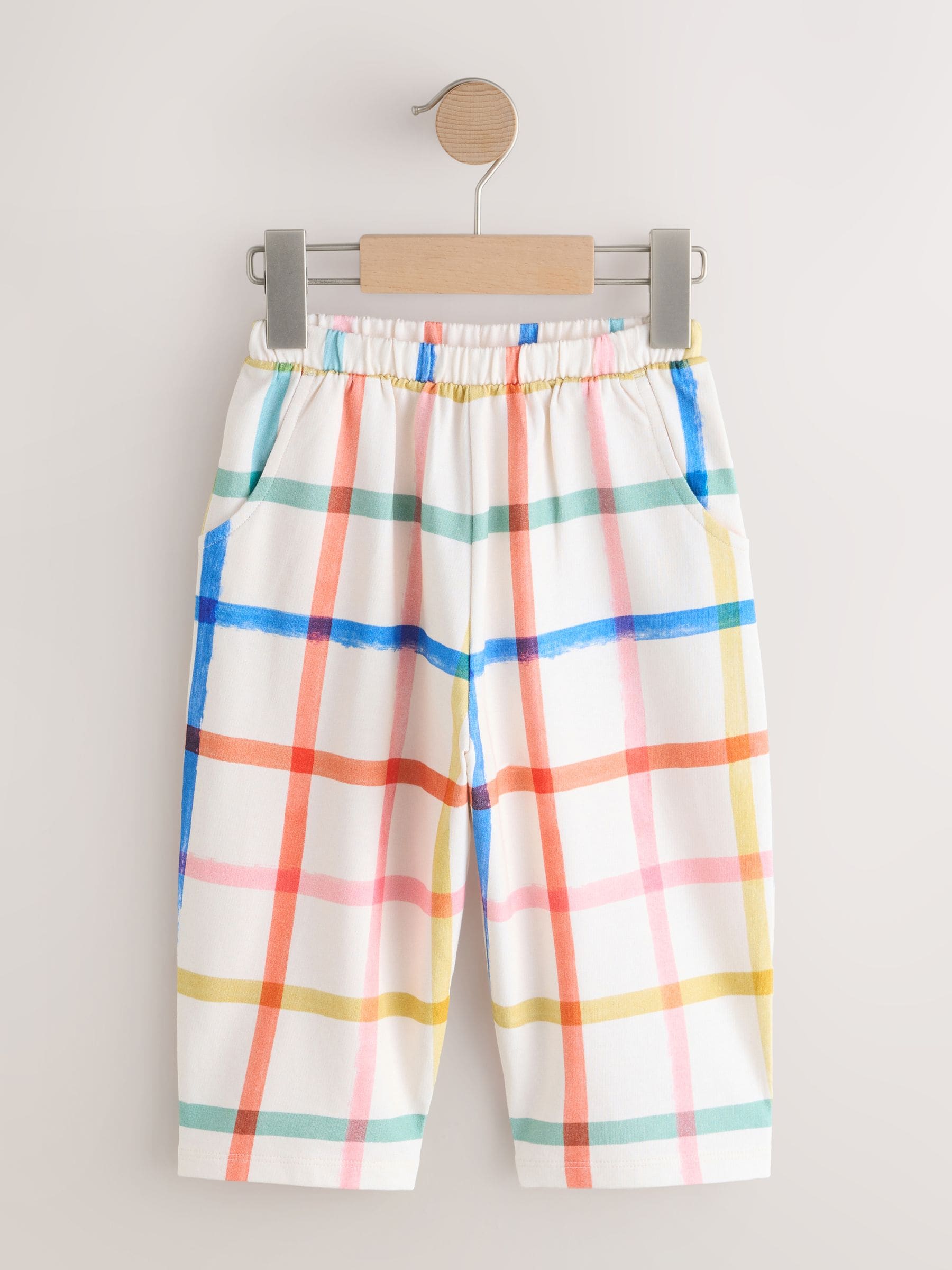 Buy Rainbow Check Barrel Leg Trousers (3mths-7yrs) from Next USA