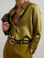 Reiss Bethany Leather Snake-Effect Frame Clutch Bag - صورة 2 من 5