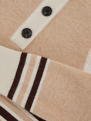 Reiss Neutral Vienne Wool-Blend Funnel-Neck Knit Dress With Cashmere - Image 4 of 4