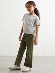 Reiss Grey Marl Blair Cotton-Blend Crew-Neck T-Shirt - Image 3 of 4
