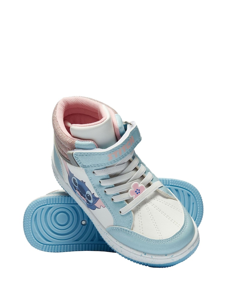 Character White Disney Lilo and Stitch High Top Trainers - Image 2 of 5