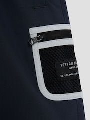 River Island Blue Boys Utility T-Shirt and Short Set - Image 4 of 5