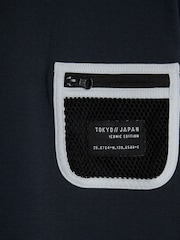 River Island Blue Boys Utility T-Shirt and Short Set - Image 5 of 5