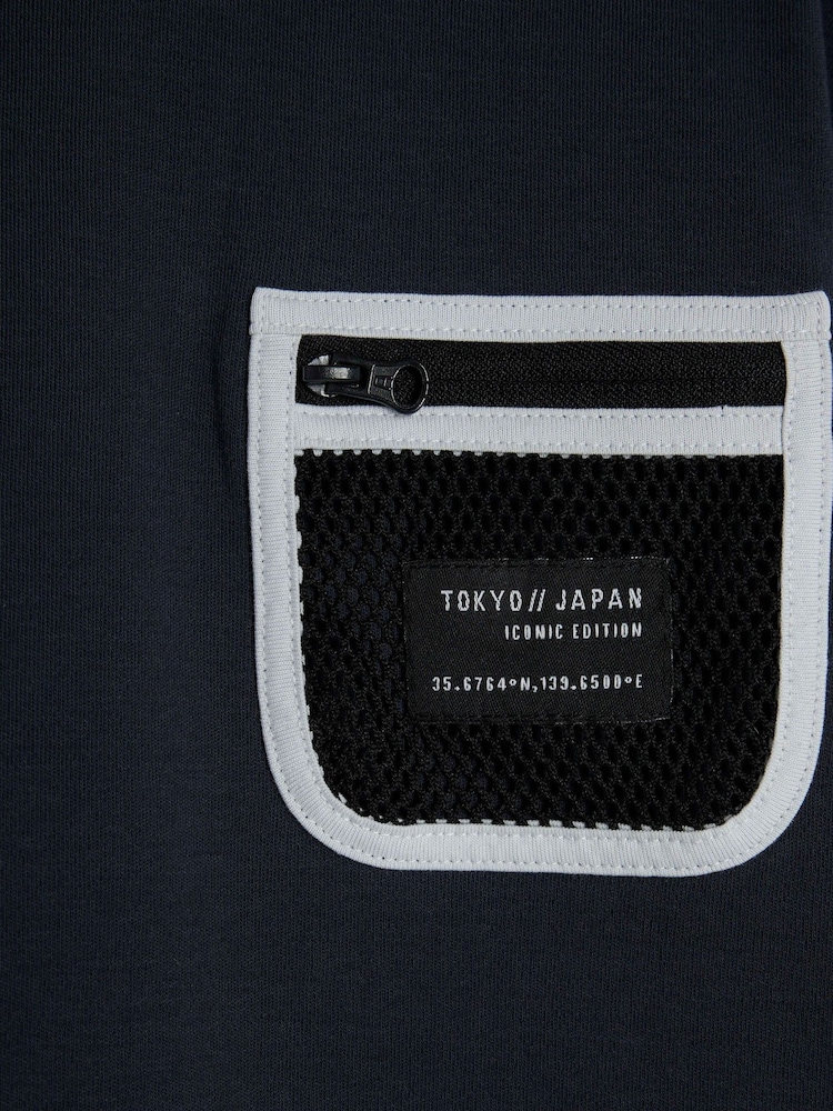 River Island Blue Boys Utility T-Shirt and Short Set - Image 5 of 5