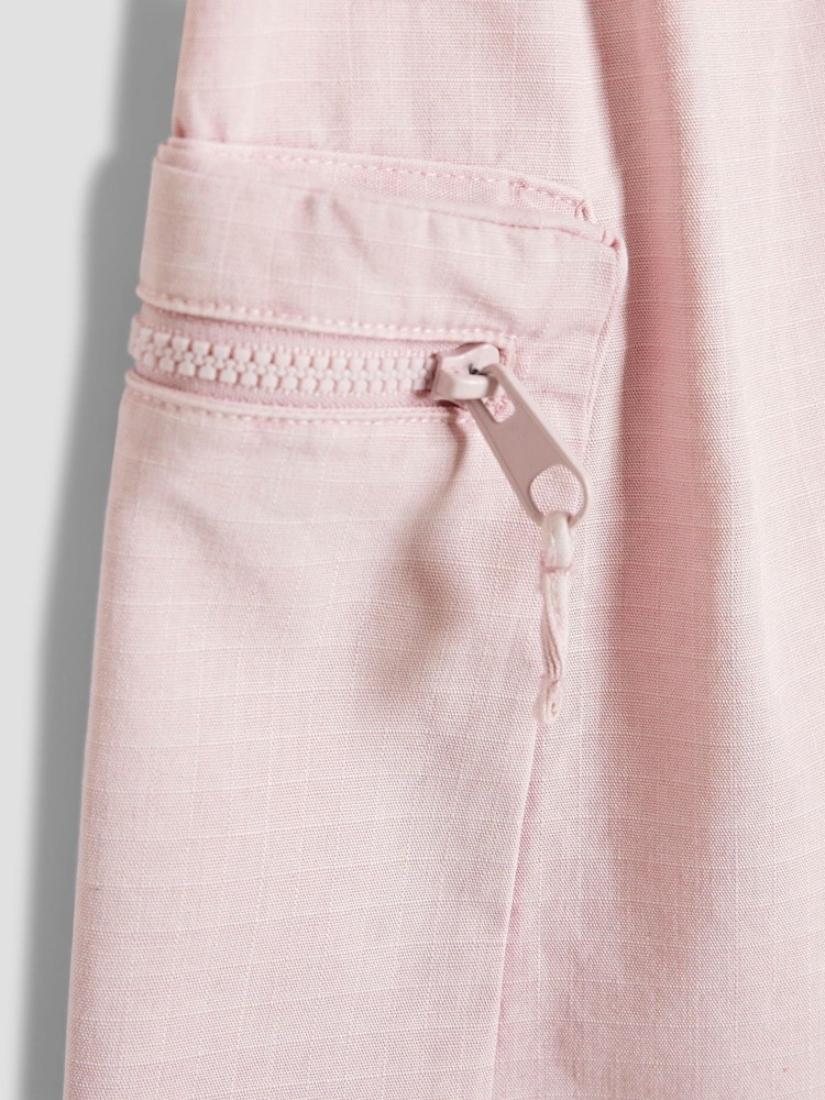 River Island Pink Girls Cargo Skirt and T-Shirt Set - Image 5 of 5