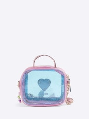 River Island Pink Girls Glitter Vinyl Bag - Image 2 of 5
