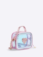 River Island Pink Girls Glitter Vinyl Bag - Image 3 of 5