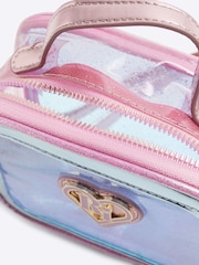River Island Pink Girls Glitter Vinyl Bag - Image 5 of 5