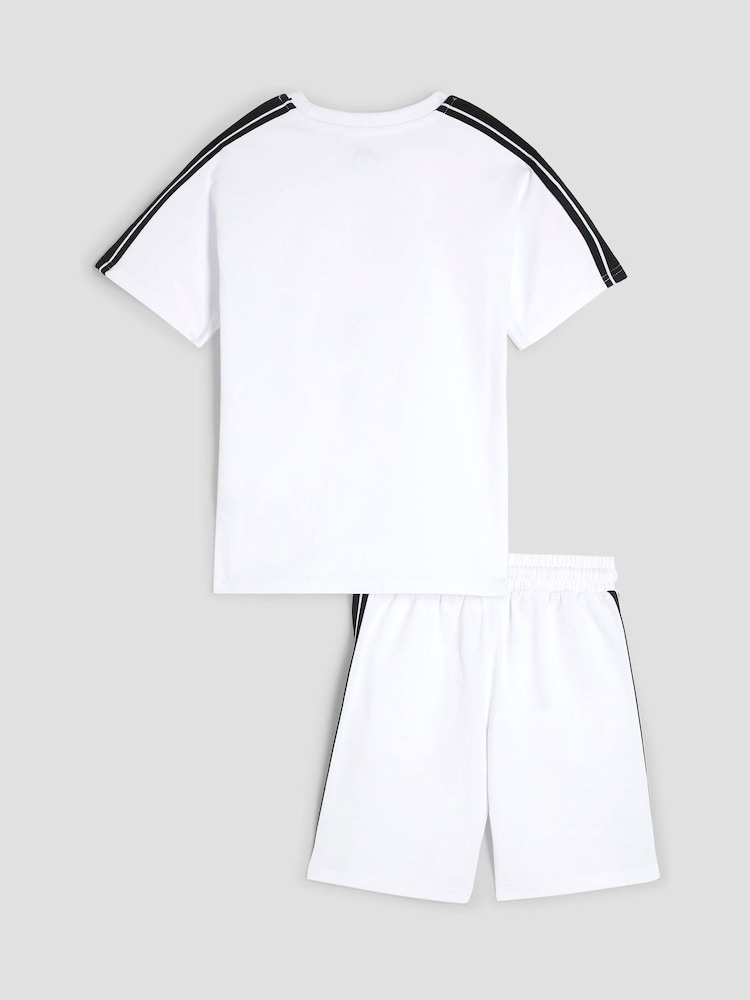 River Island White Boys Taped T-Shirt Set - Image 2 of 5 River Island White Boys Taped T-Shirt Set - Image 2 of 5