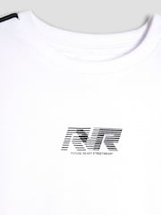 River Island White Boys Taped T-Shirt Set - Image 4 of 5