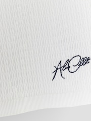 River Island White OB Zip Textured Polo Shirt - Image 4 of 4