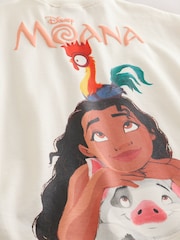 Coral/Ecru Disney Moana Short Sleeve Top and Shorts Set (3mths-7yrs) - Image 9 of 9