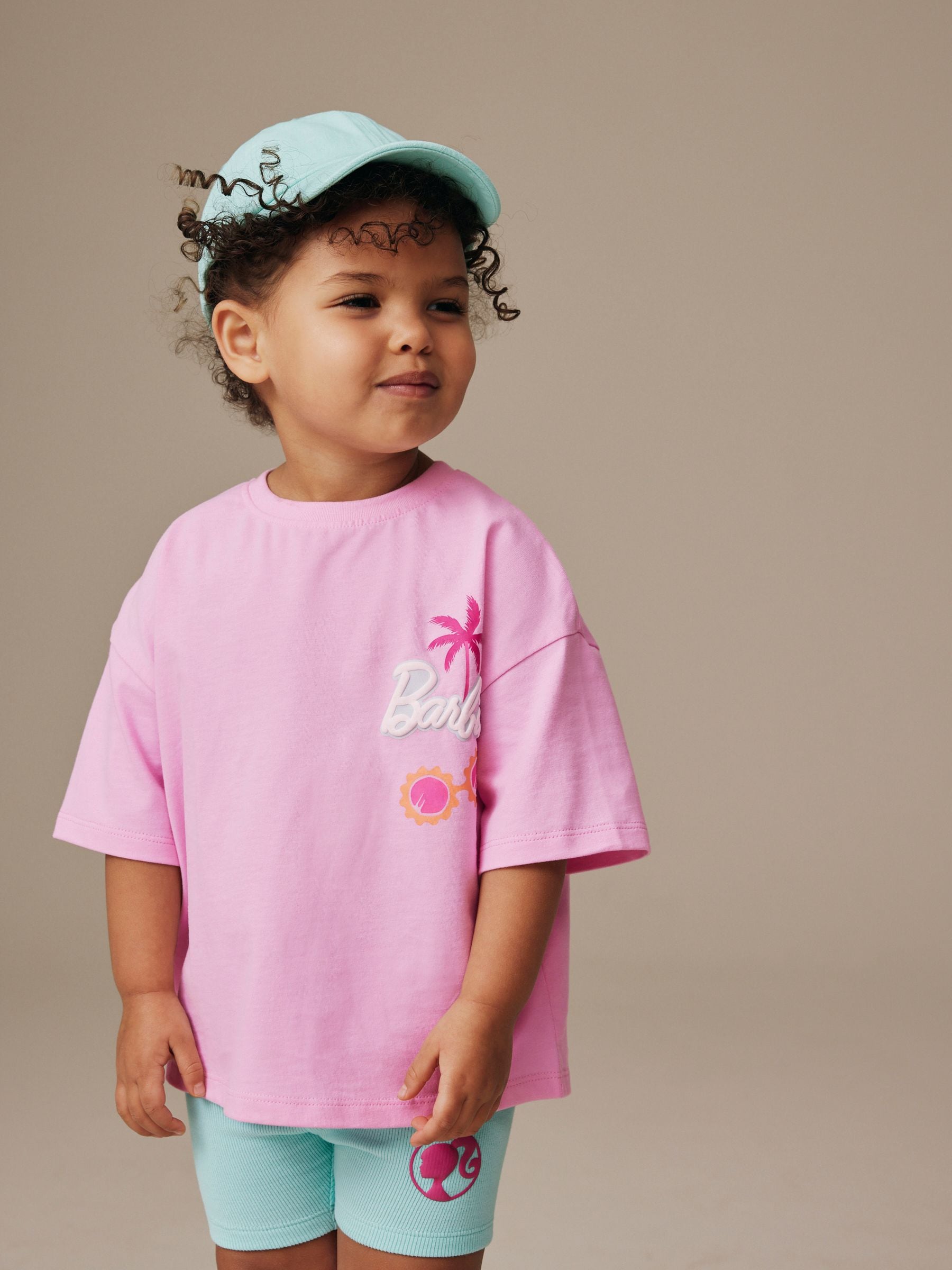Admiral ピンク Tシャツ ショートパンツ セット Buy Pink - Barbie Short Sleeve T-Shirt and Cycle Shorts Set (3mths