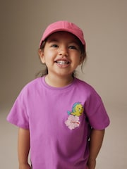 Purple Disney Little Mermaid Short Sleeve T-Shirt and Rib Cycle Shorts Set (3mths-7yrs) - Image 4 of 4