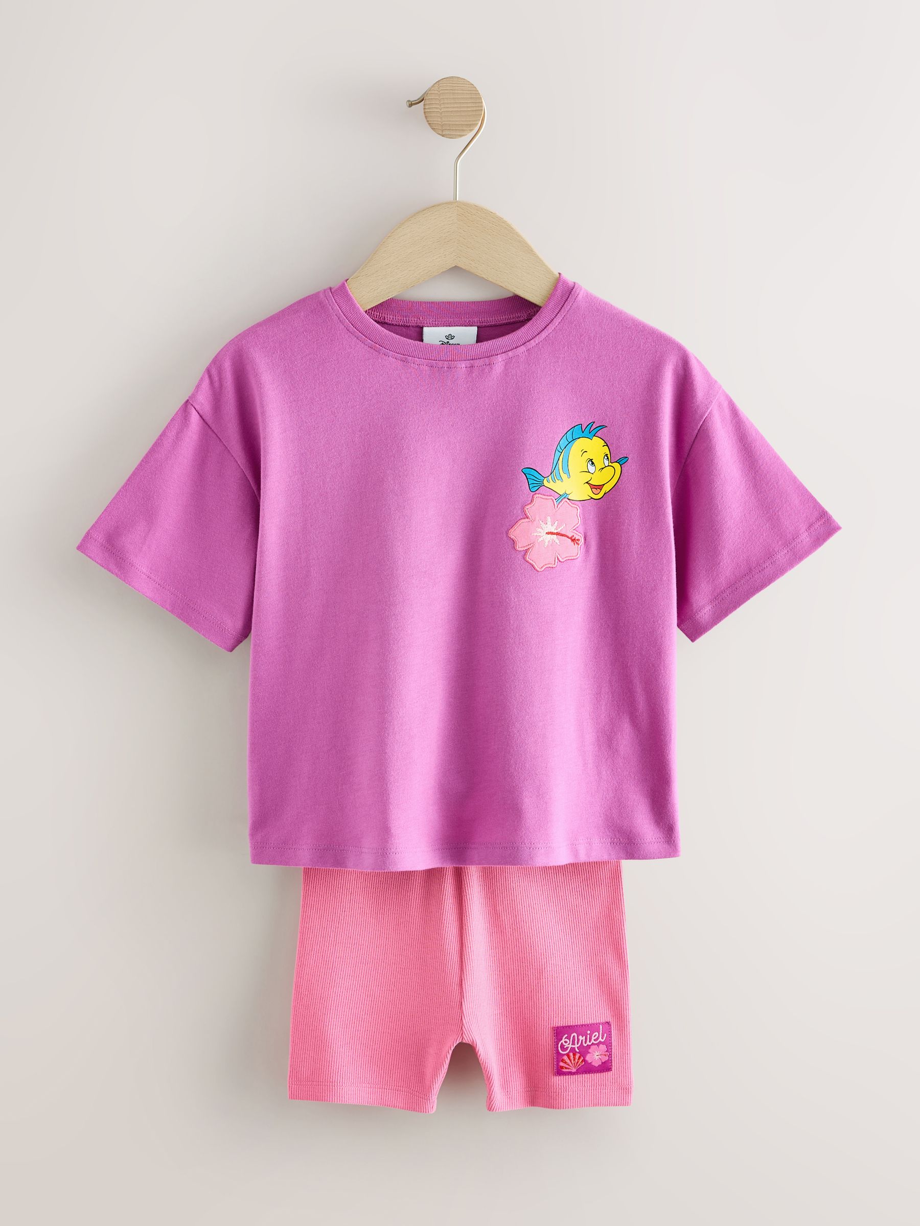 Next：日本 パープル - Disney リトルマーメイド 半袖Tシャツ＆リブ