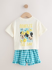 Ecru White Disney Minnie and Mickey Short Sleeve Top and Shorts Set (3mths-7yrs) - Image 6 of 7