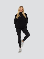 Loungeable Black Borg Quarter  Zip Jumper - Image 6 of 6