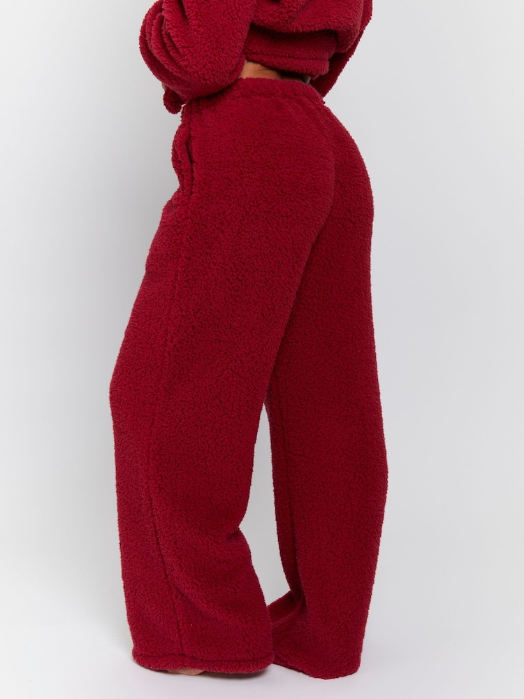 Loungeable Red Borg Jumper & Wide Leg Trousers Lounge Set - Image 2 of 5 Loungeable Red Borg Jumper & Wide Leg Trousers Lounge Set - Image 2 of 5